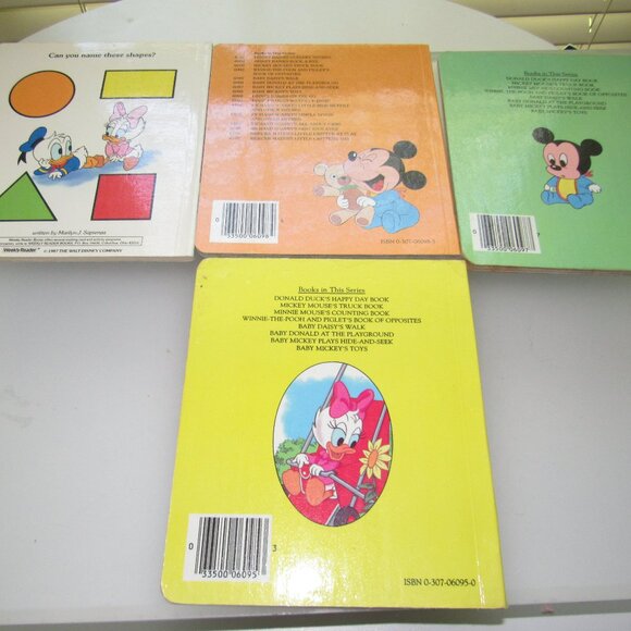 Vintage Disney Babies Golden Board Book Lot of 4 – Baby Donald, Baby Mickey+more - Picture 2 of 3